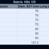 Bateria KBA 105