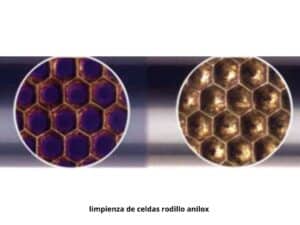 limpieza de celdas rodillo anilox