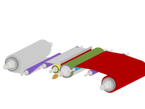 acumulación en rodillos